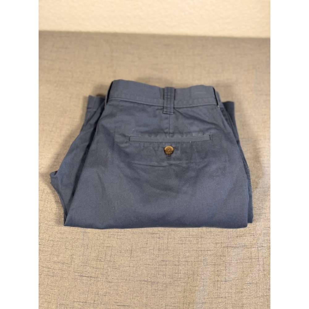 J.Crew Mercantile Flex Mens Blue Chino Shorts Size 32 Stretch Cotton Flat Front